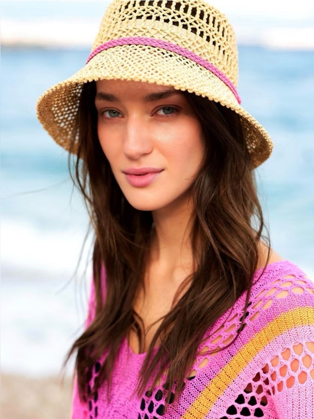 Shiraleah Allison Bucket Hat, Natural NWT